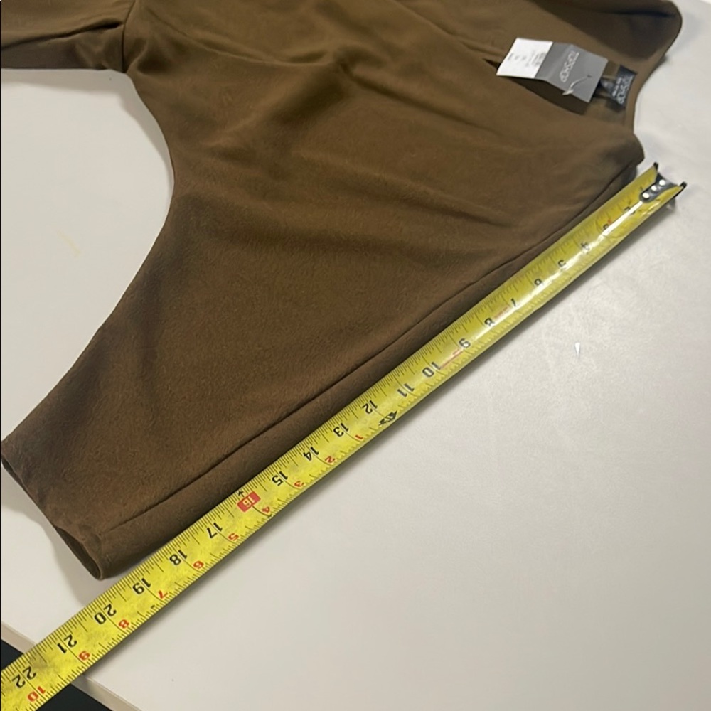 NWT Brown Wrap Kimono Style Top - Picture 12 of 15
